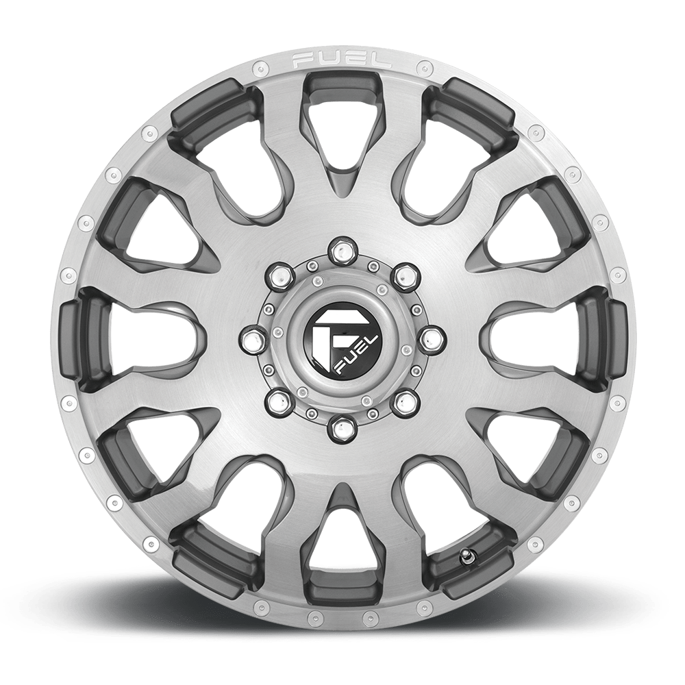 Fuel Wheels | BLITZ DUALLY Front View Silver