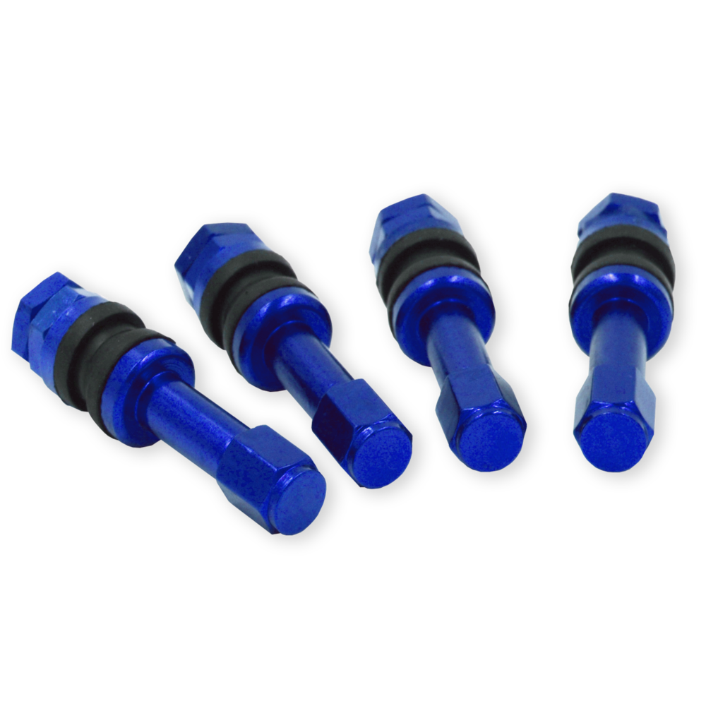 Raceline ALUMINUM VALVE STEM 1.89" LENGTH - BLUE ANODIZED