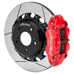 Forged Narrow Superlite 4R Big Brake Rear Brake Kit For OE Parking Brake  RED 240SX | 300ZX | Skyline R32 | 17" Wheel Diameter Minimum