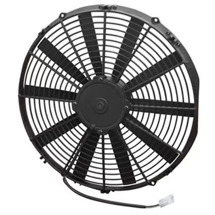SPAL® 16.00" Inch Electric Fan Puller Style Medium Profile 1604 CFM 10 Straight Style blades Front View
