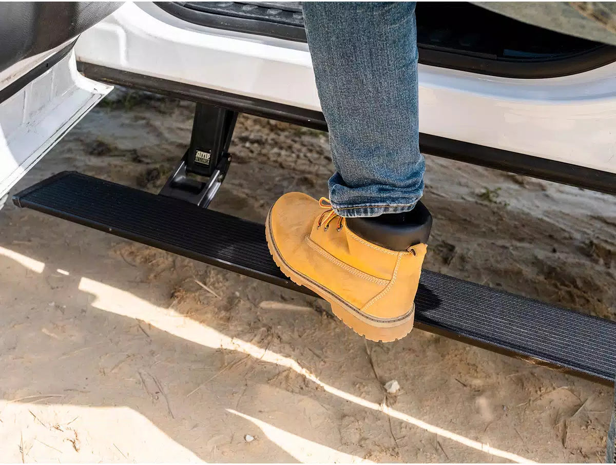 AMP Research 22-23 Toyota Tundra PowerStep Plug N Play Front View