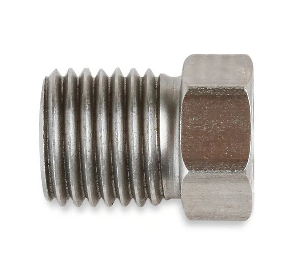 Earl's Hardline Tube Nut 5 pieces Front View Silver