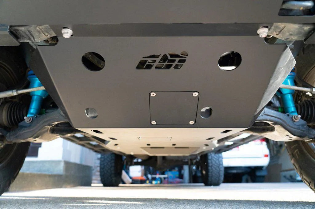 '24+ Toyota Tacoma Rear Skid Plate Display on Vehicle 