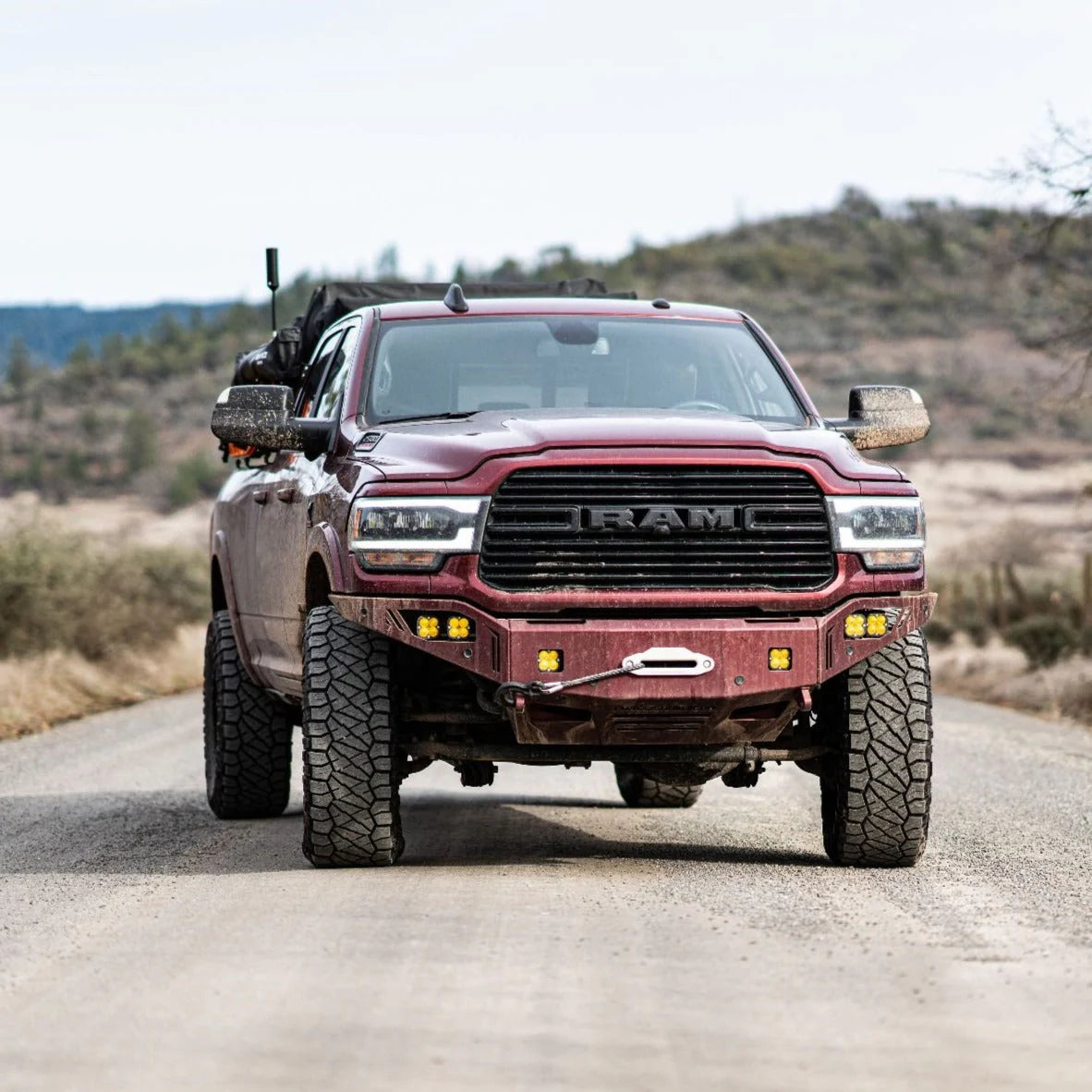 2019-2025 RAM 2500/3500 OCTANE SERIES FRONT WINCH BUMPER Front View