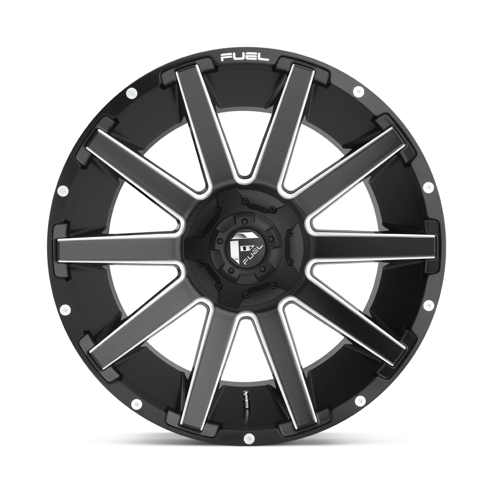 Fuel Wheels | COUPLER Front View Black