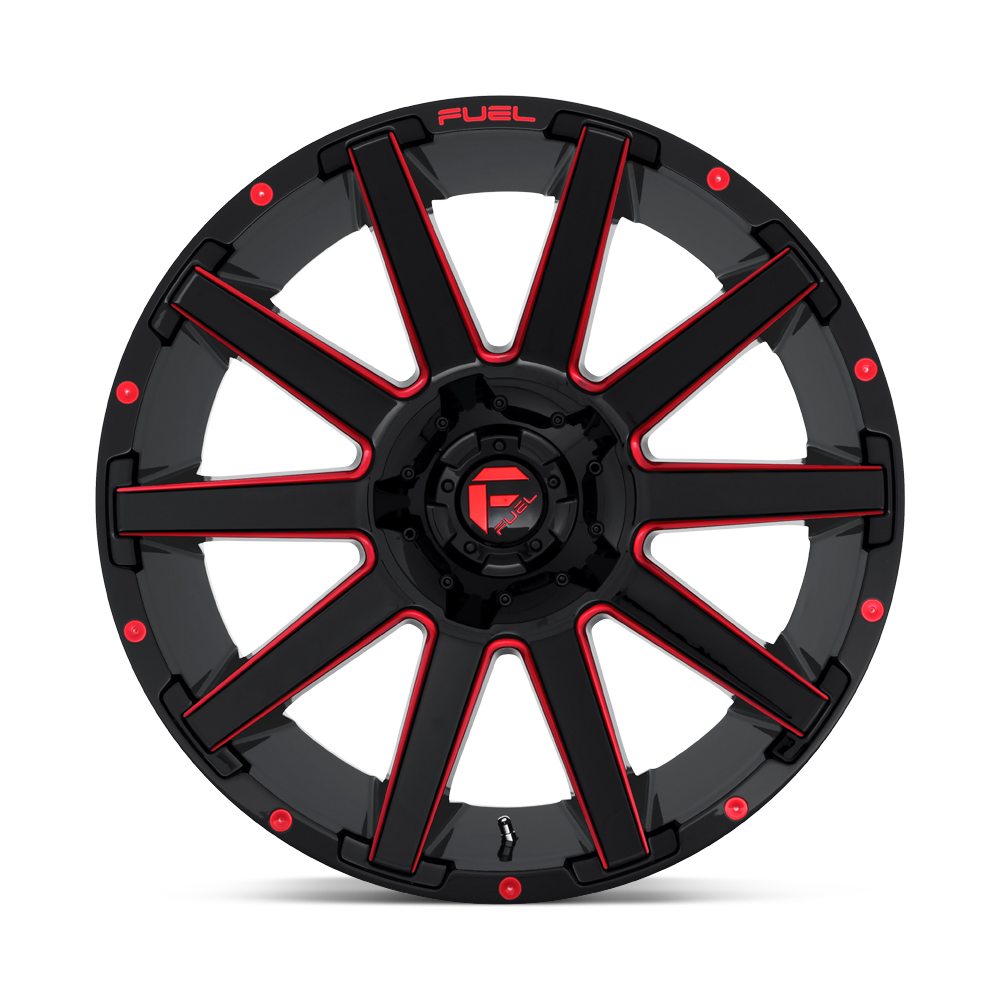 Fuel Wheels | COUPLER Front View Red