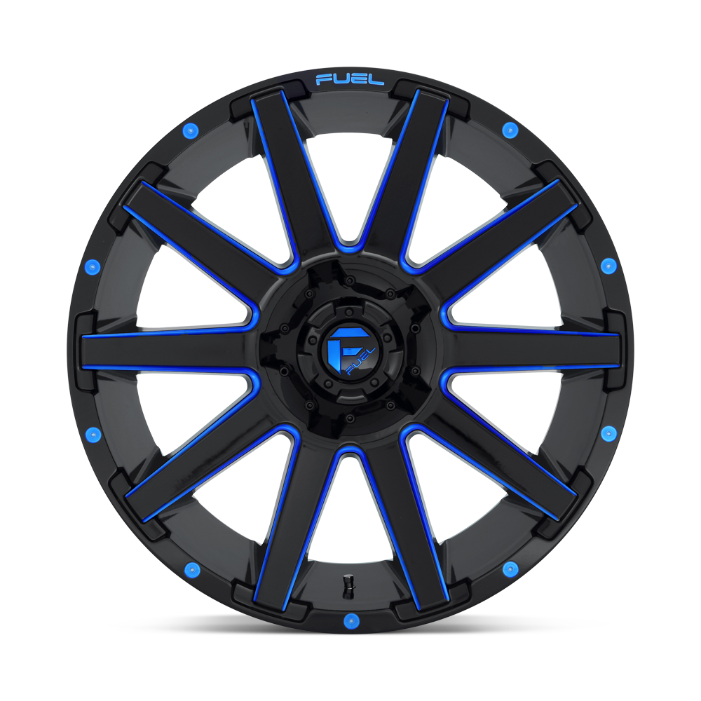 Fuel Wheels | COUPLER Front View Blue