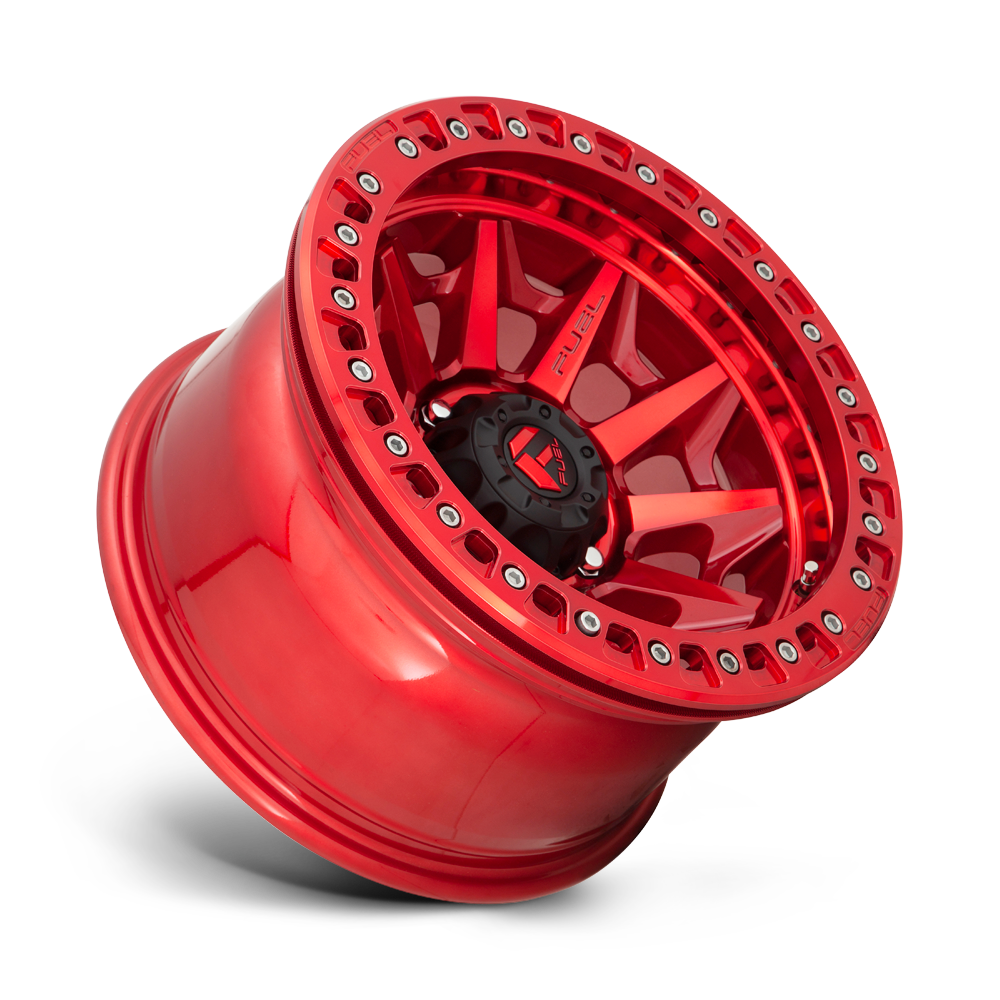 Fuel Wheels | COVERT BEADLOCK Front View Red