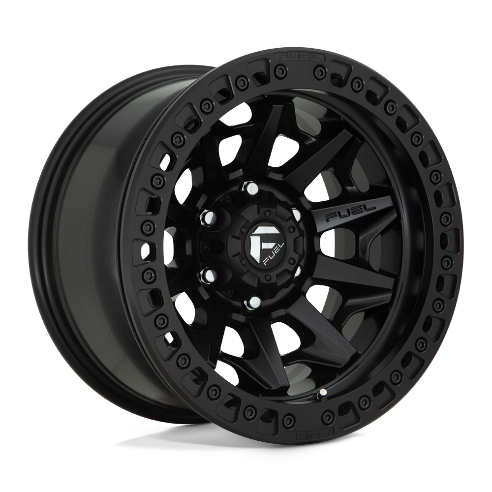 Fuel Wheels | COVERT BEADLOCK Front View Black
