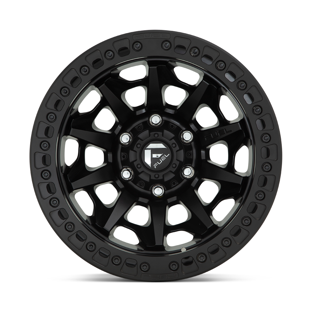 Fuel Wheels | COVERT BEADLOCK Front View Black