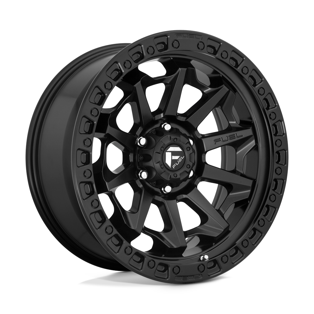 Fuel Wheels | COVERT Front View Black