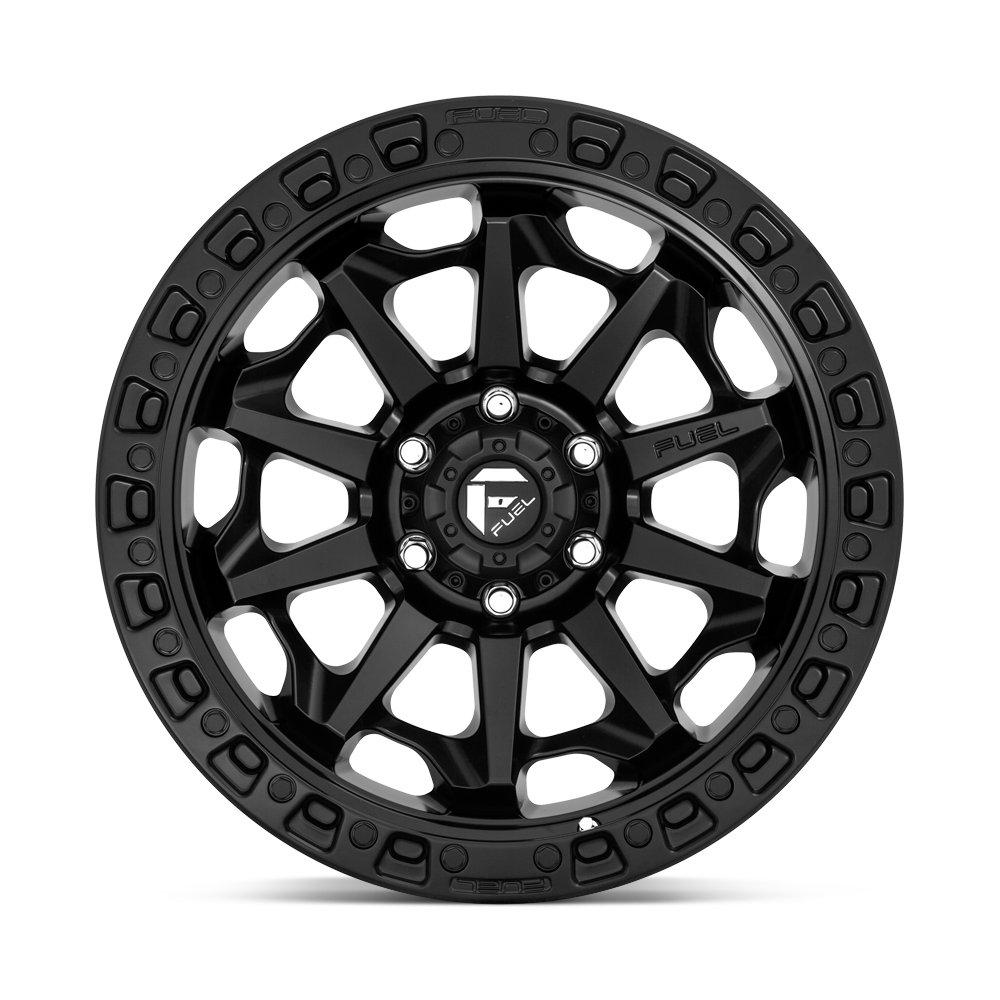 Fuel Wheels | COVERT Front View Black