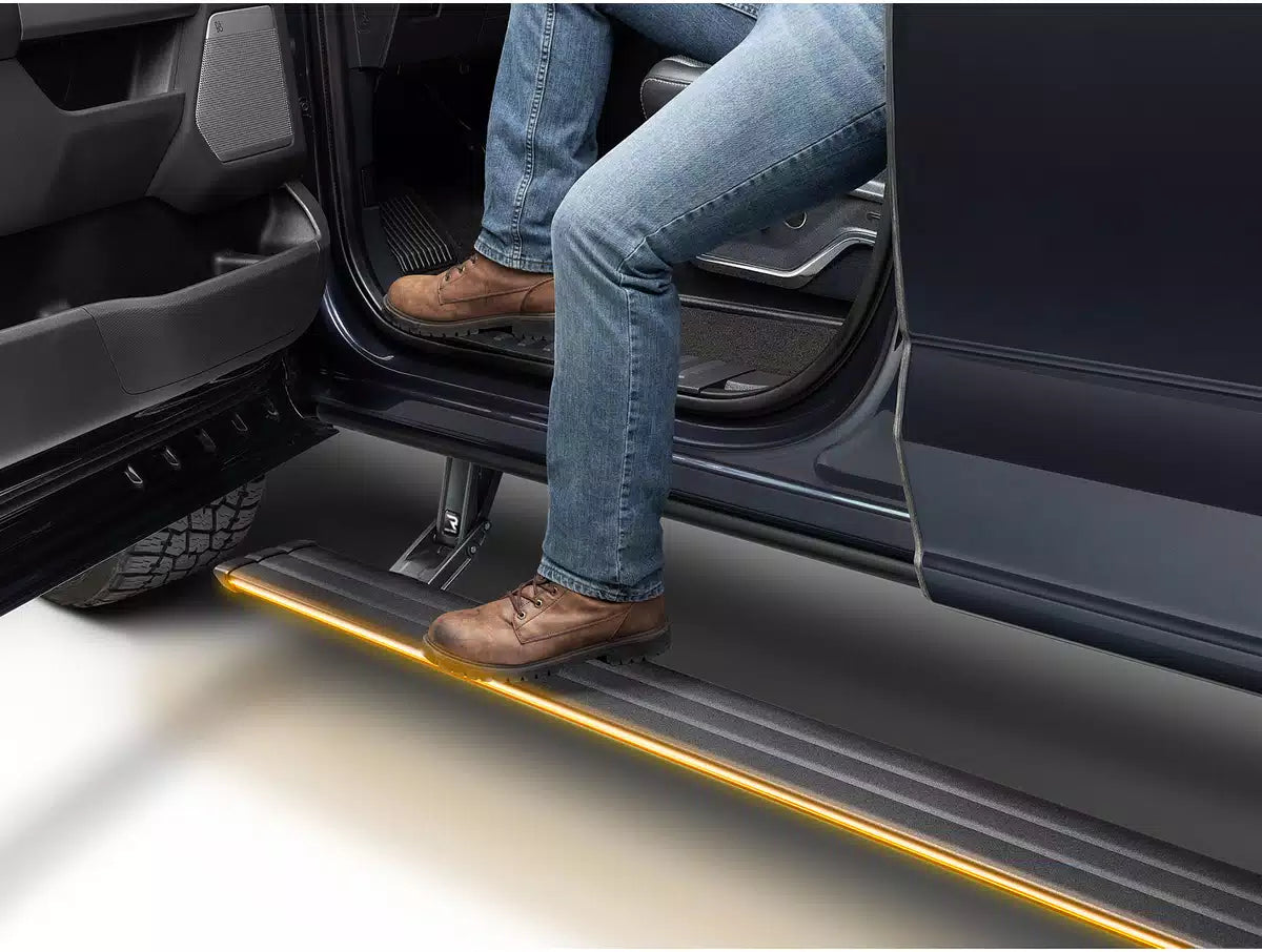 AMP Research 22-24 Toyota Tundra CrewMax PowerStep Vision Front View