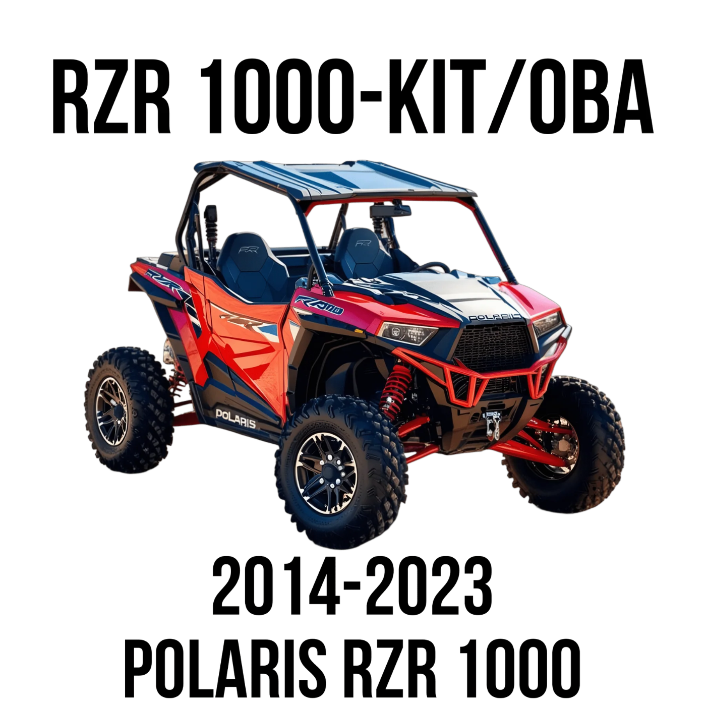 DIRECT FIT AIR HORN AND ONBOARD AIR SYSTEMS FOR 2014-2023 POLARIS RZR 1000 Front View