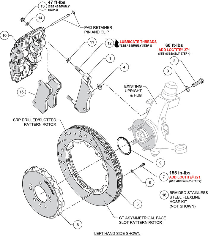 AERO6 Big Brake Front Brake Kit Drilled/Slotted Skyline R33 | 18" Wheel Diameter Minimum