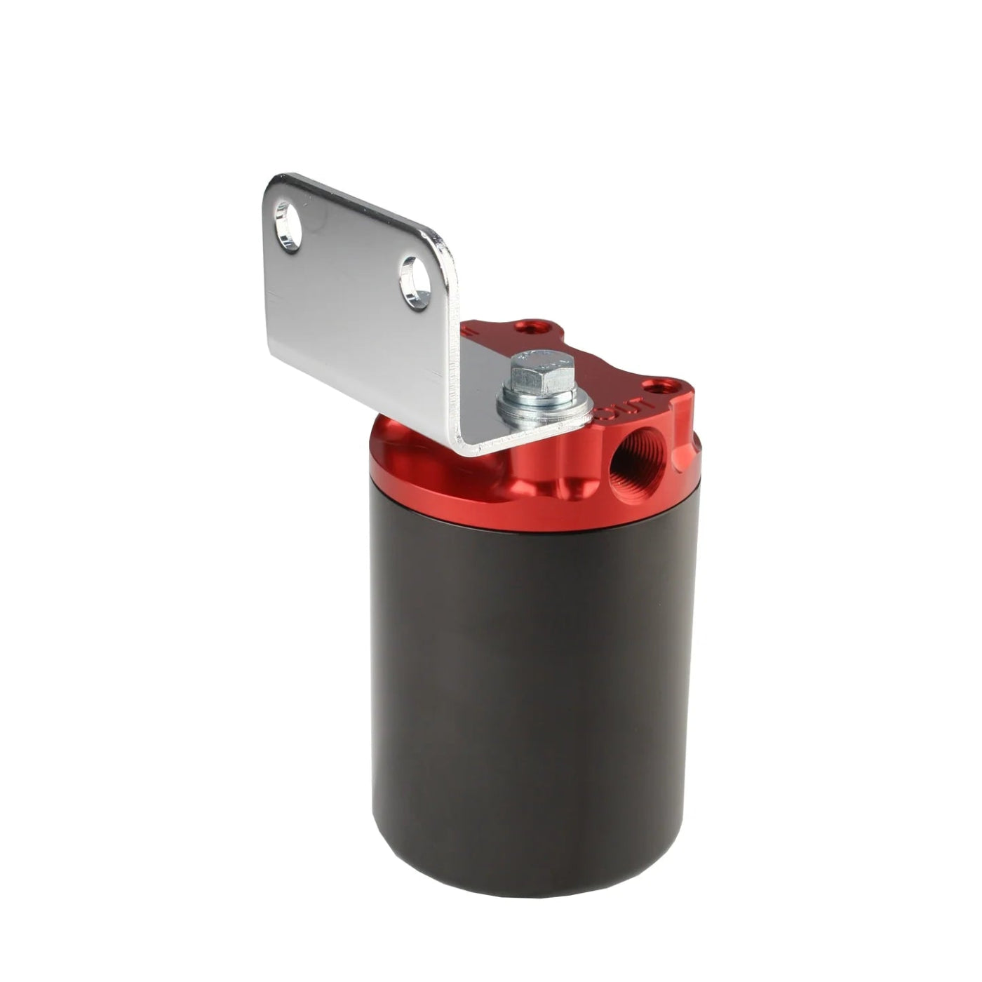 100 Micron Red/Black Canister Fuel Filter with Stainless Mesh Element