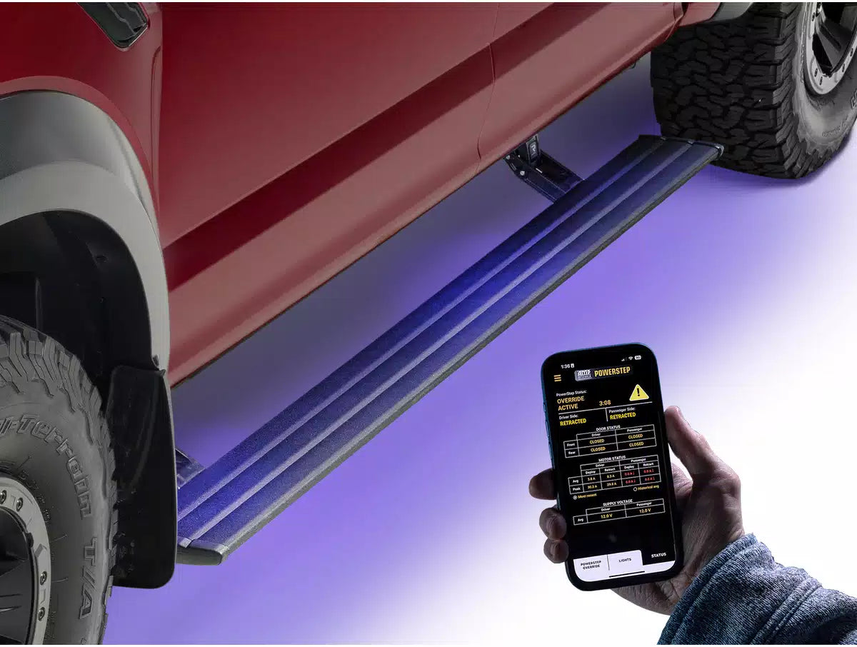 AMP Research 22-23 Toyota Tundra PowerStep Smart Series Front View