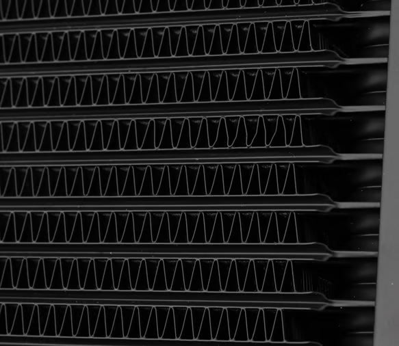 Earl's UltraPro Oil Cooler - Black - 7 Rows - Narrow Cooler Front View Black