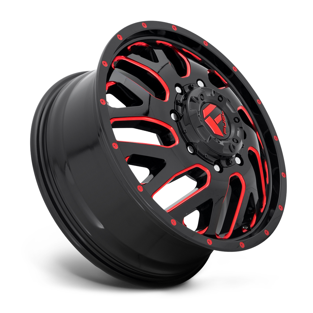 Fuel Wheels | TRITON DUALLY Front View Red