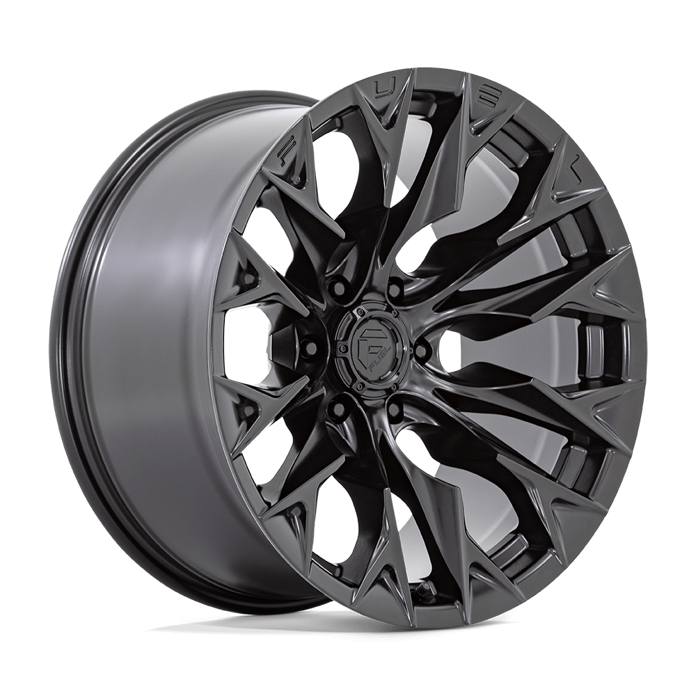 Fuel Wheels | FLAME Front View Black