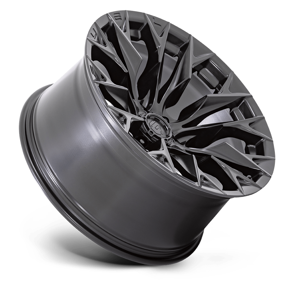 Fuel Wheels | FLAME Front View Black