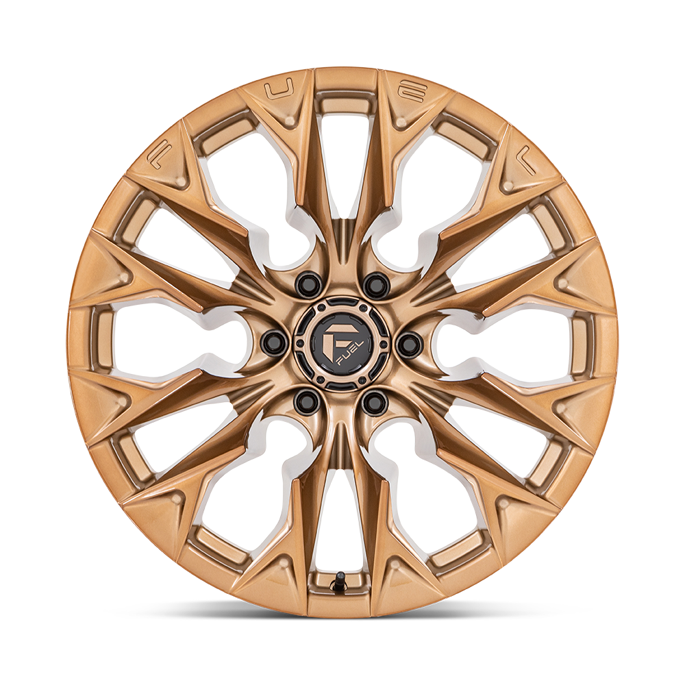 Fuel Wheels | FLAME Front View Bronze
