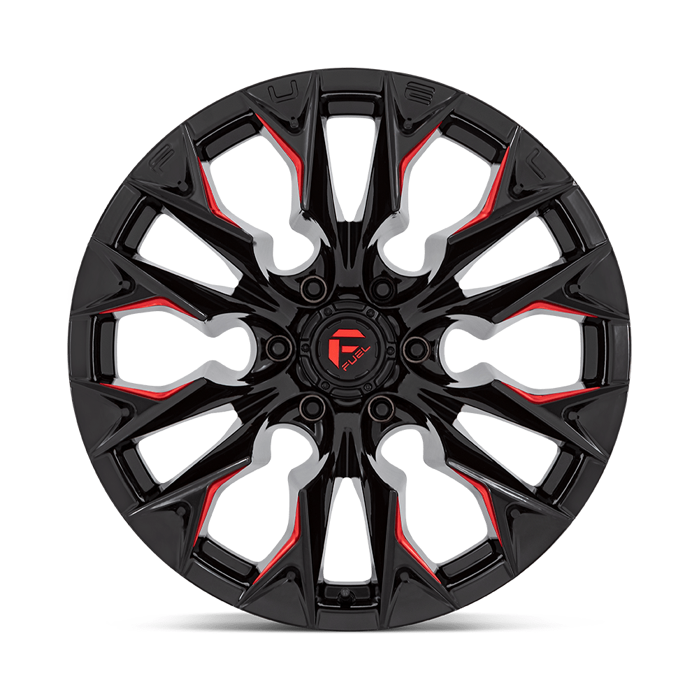 Fuel Wheels | FLAME Front View Red