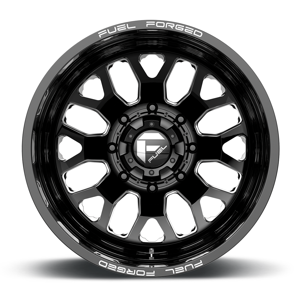 Fuel Wheels | FF19D Front View Black