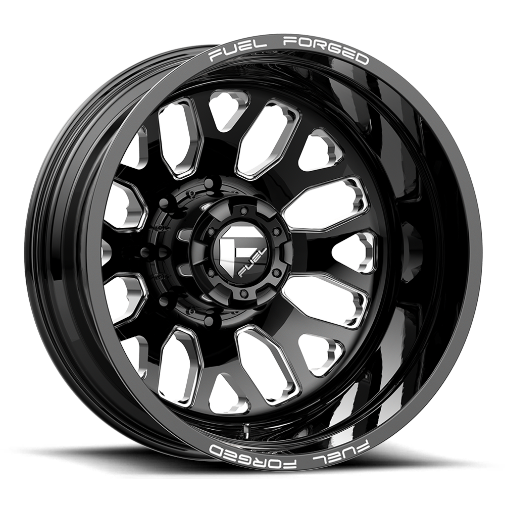 Fuel Wheels | FF19D Front View Black