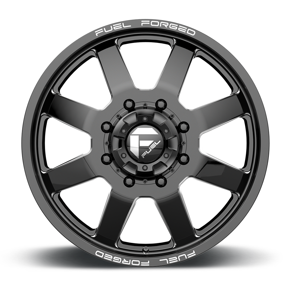 Fuel Wheels | FF09D Front View Black