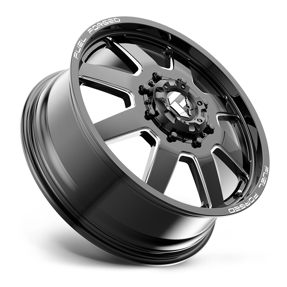 Fuel Wheels | FF09D Front View Black