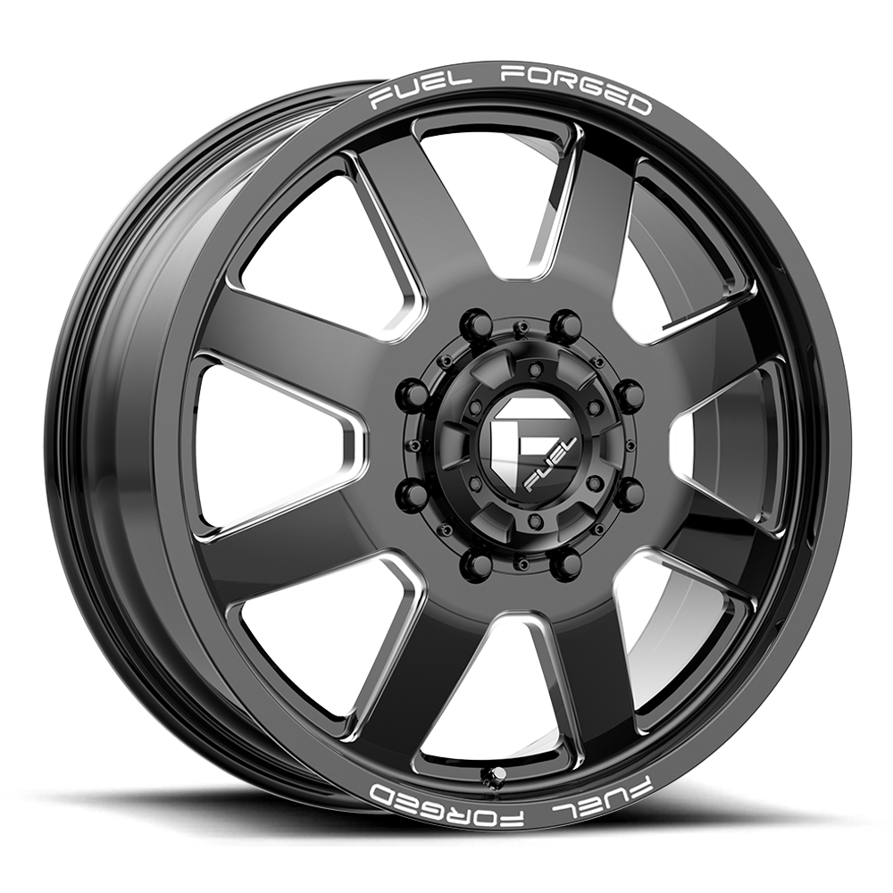 Fuel Wheels | FF09D Front View Black