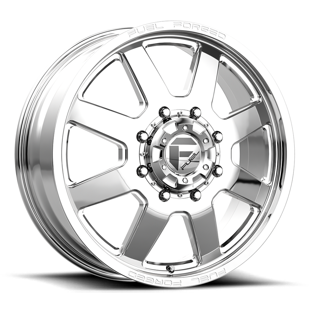 Fuel Wheels | FF09D DUALLY Front View Silver
