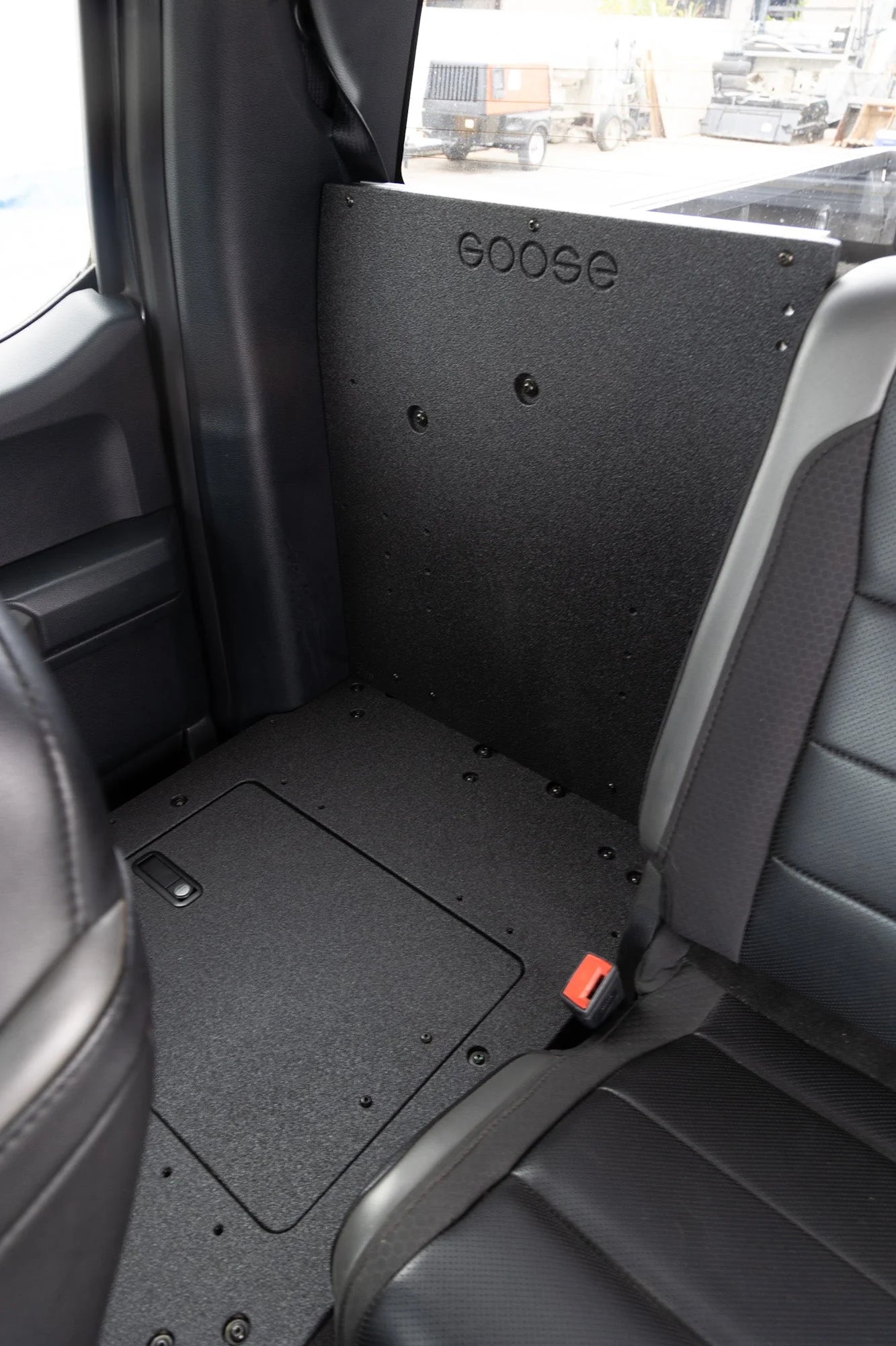 Ford F150 2015-Present 13th & 14th Gen. SuperCab - Second Row Seat Delete Plate System Front View