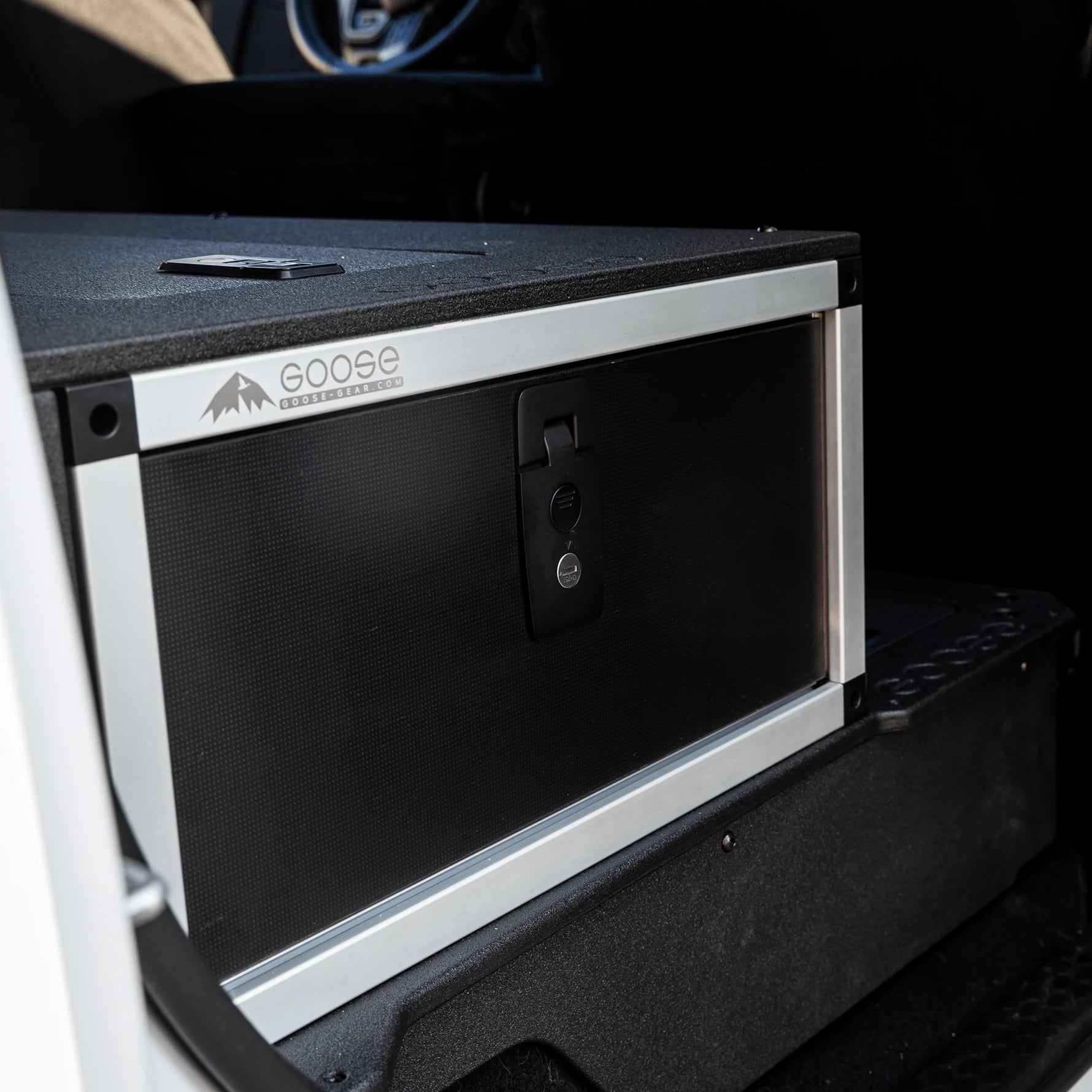 Ford Ranger 2019-2023 4th Gen. Super Crew - Second Row Single Drawer Module Front View