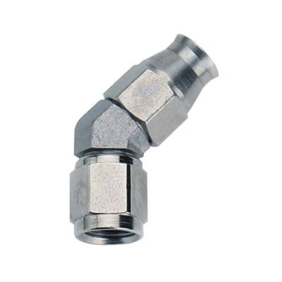 Fragola Performance Systems Reusable PTFE Hose Ends 45° Front View