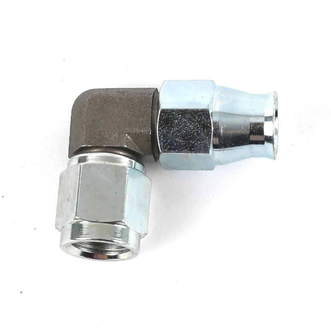 Fragola Performance Systems Reusable PTFE Hose Ends 90° Front View