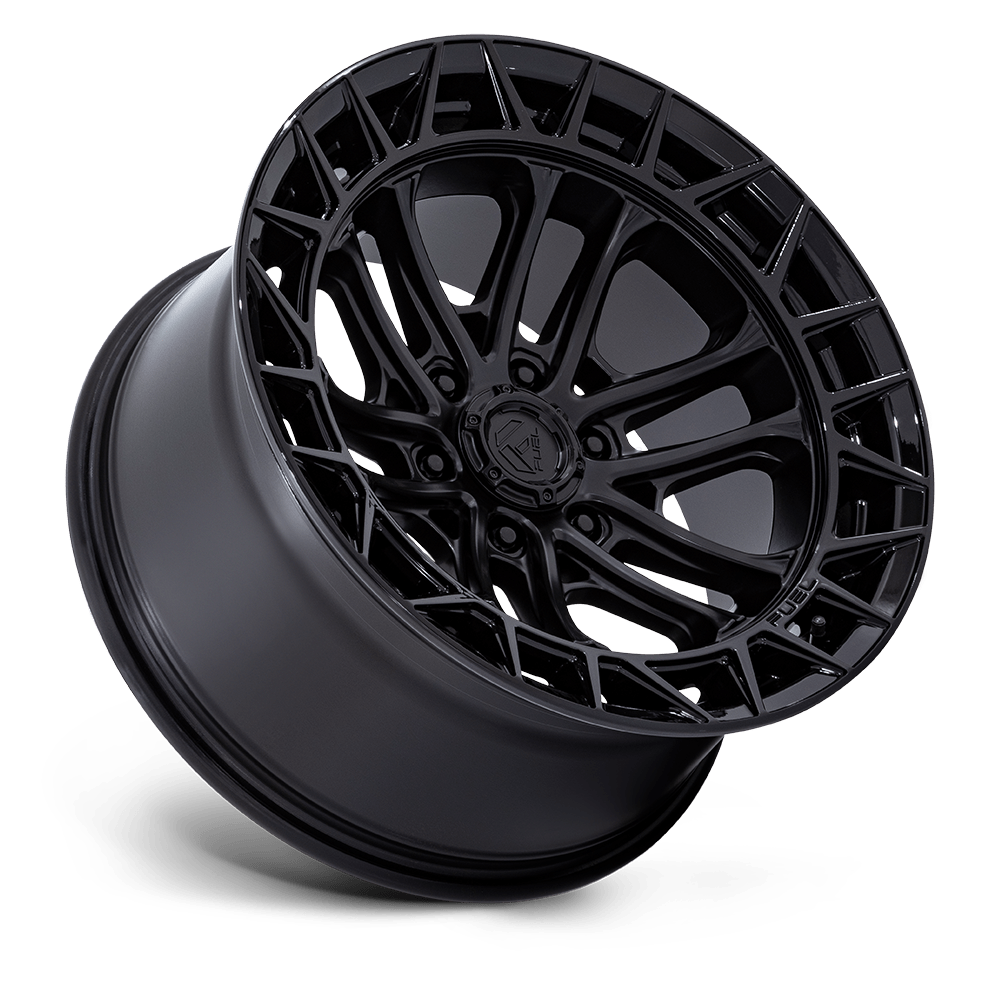 Fuel Wheels | CELSIUS Front View Black