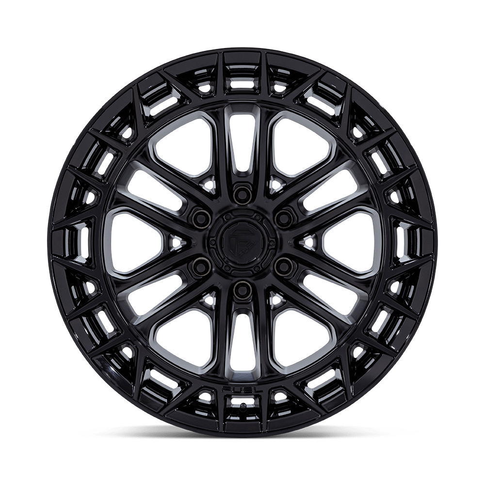 Fuel Wheels | CELSIUS Front View Black