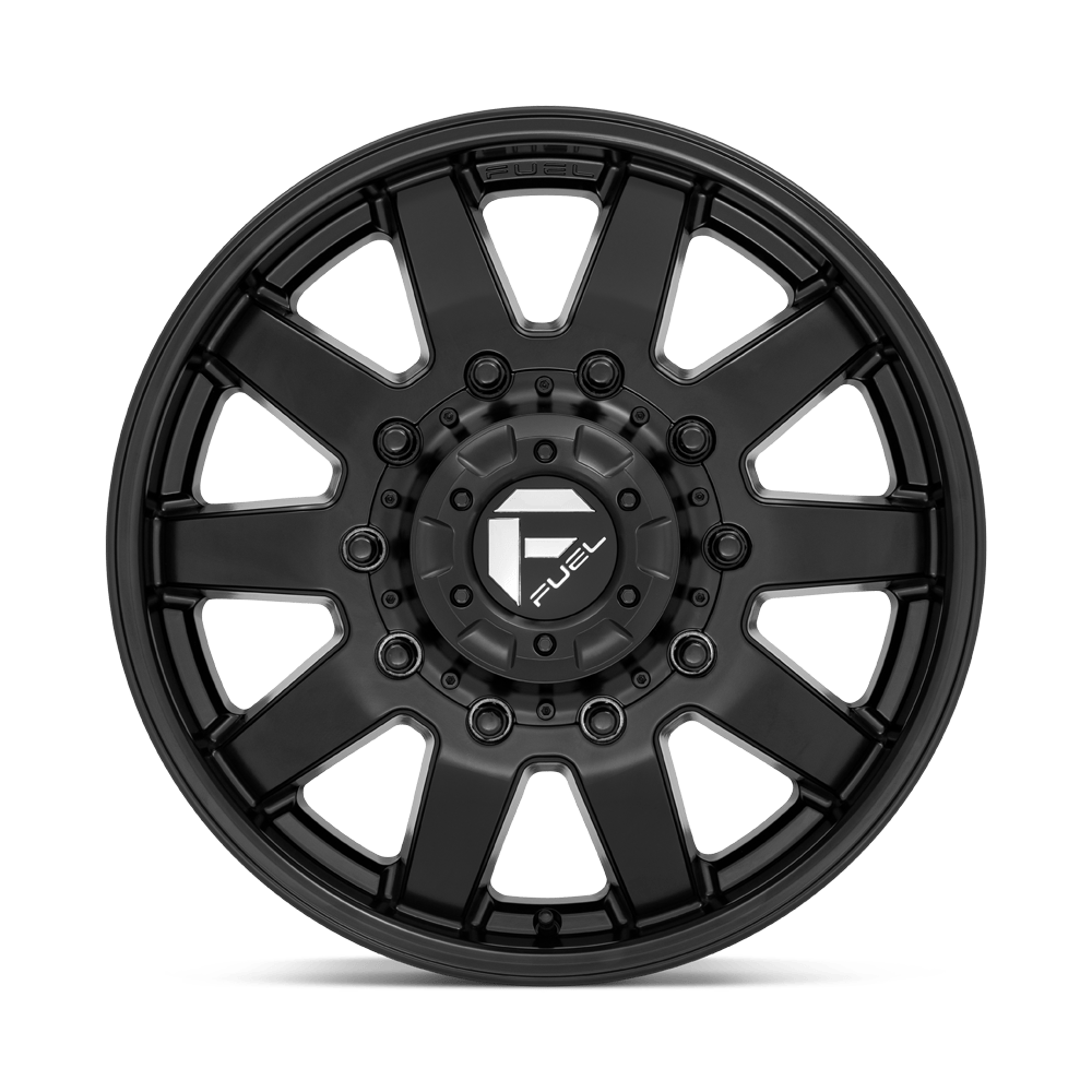 Fuel Wheels | MAVERICK DUALLY Front View Black