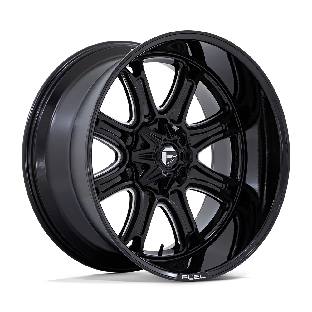 Fuel Wheels | DARKSTAR Front View Black