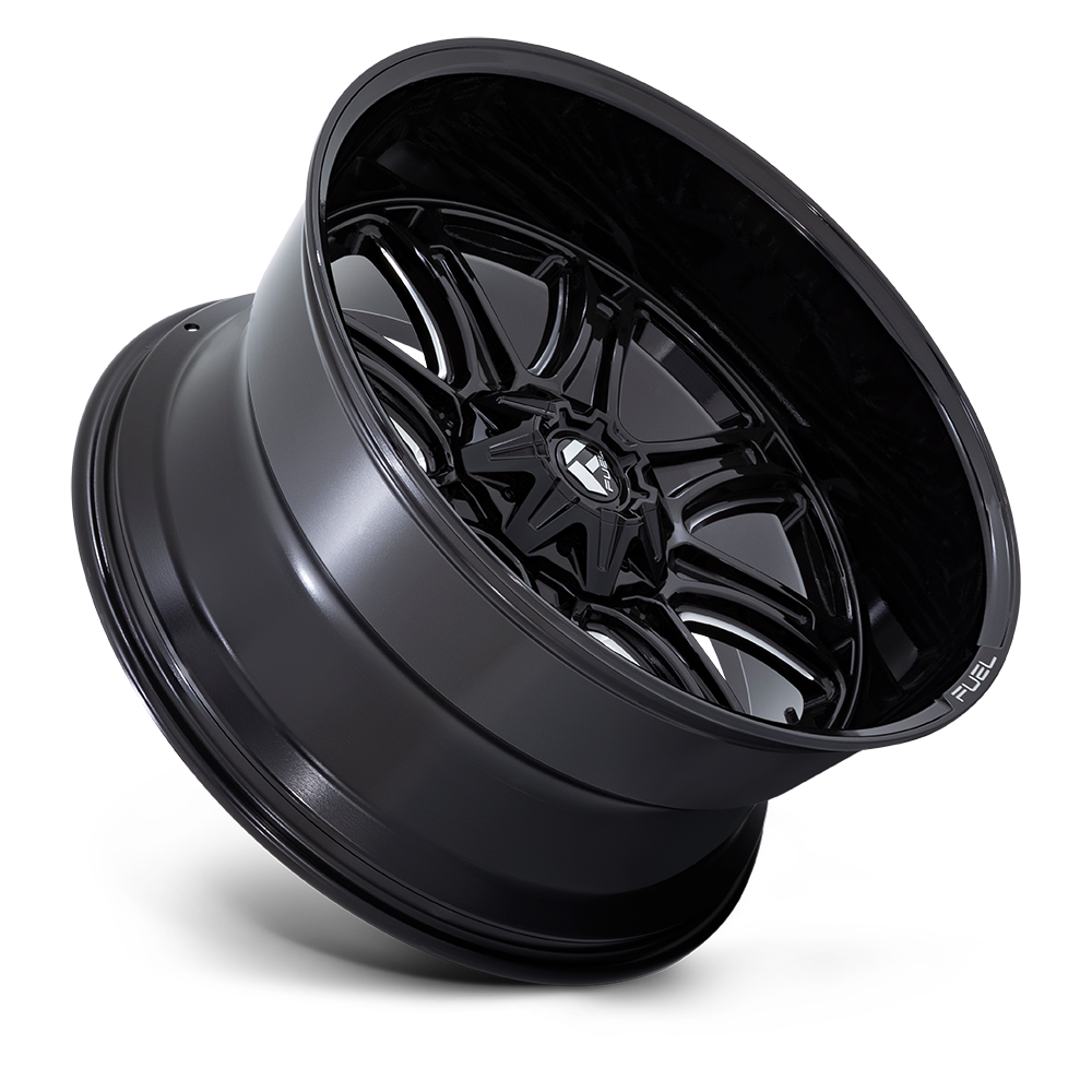 Fuel Wheels | DARKSTAR Front View Black