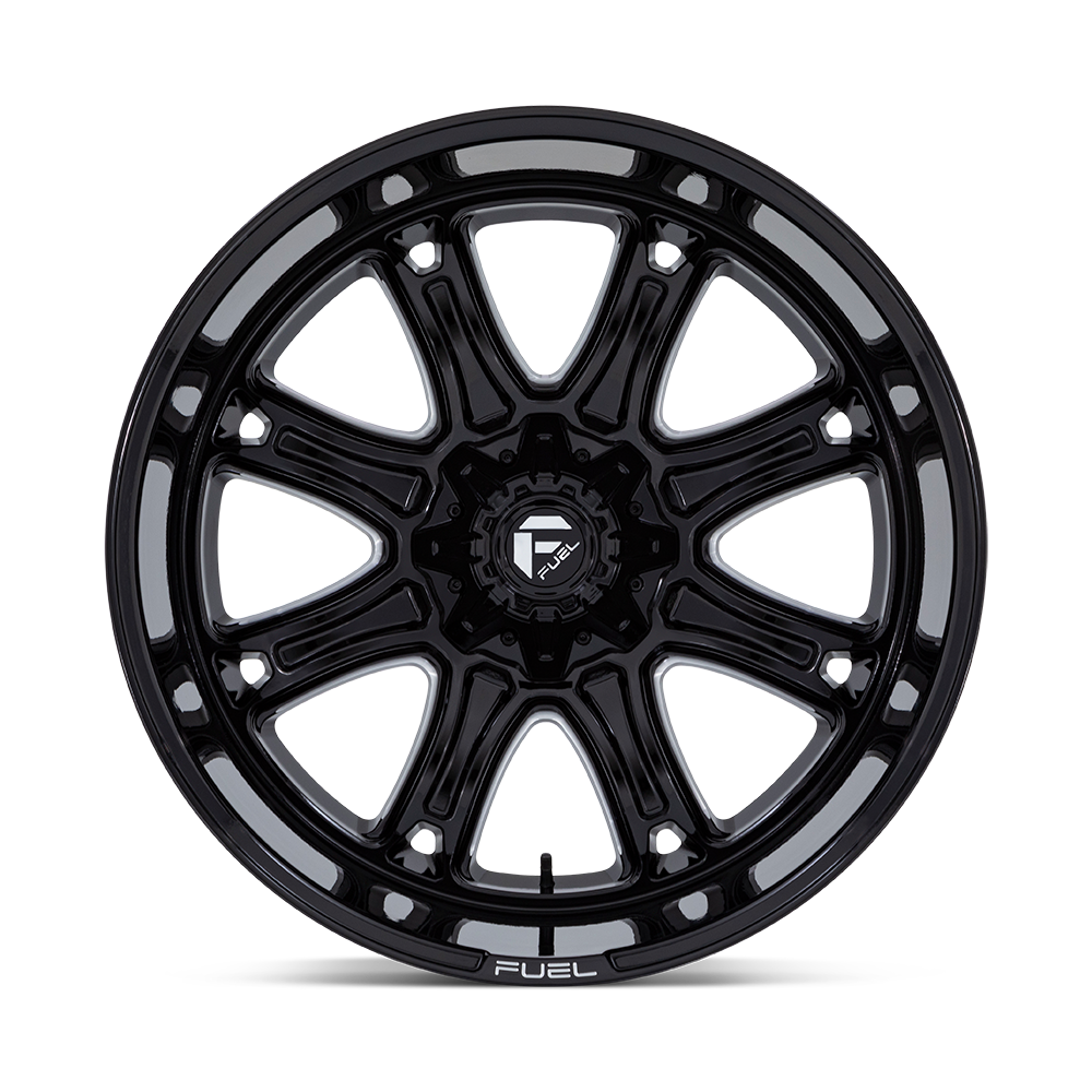 Fuel Wheels | DARKSTAR Front View Black