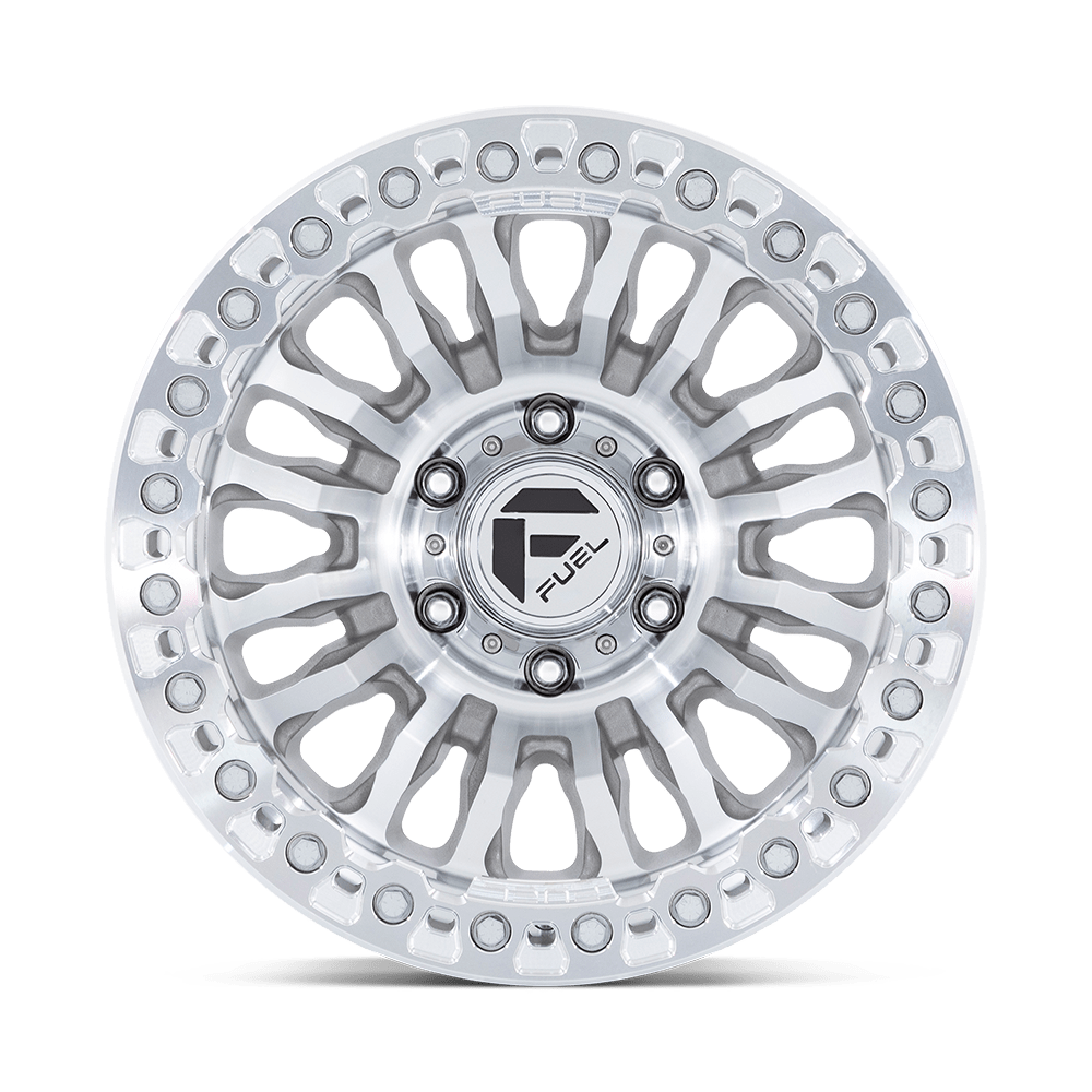 Fuel Wheels | RINCON BEADLOCK Front View Silver