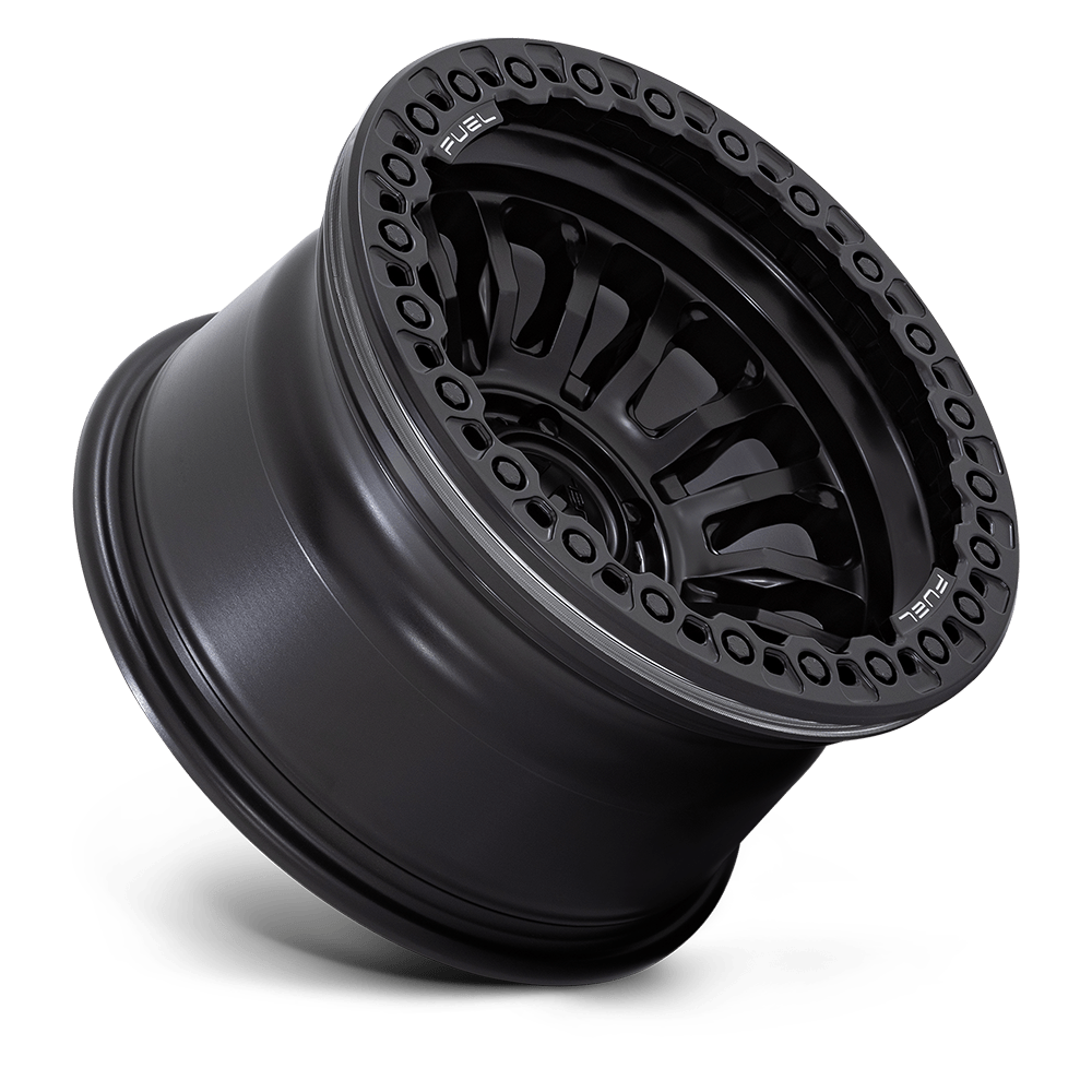Fuel Wheels | RINCON BEADLOCK Front View Black