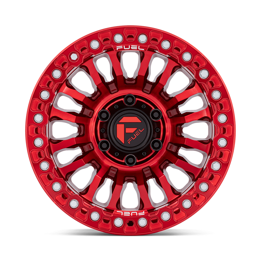 Fuel Wheels | RINCON BEADLOCK Front View Red