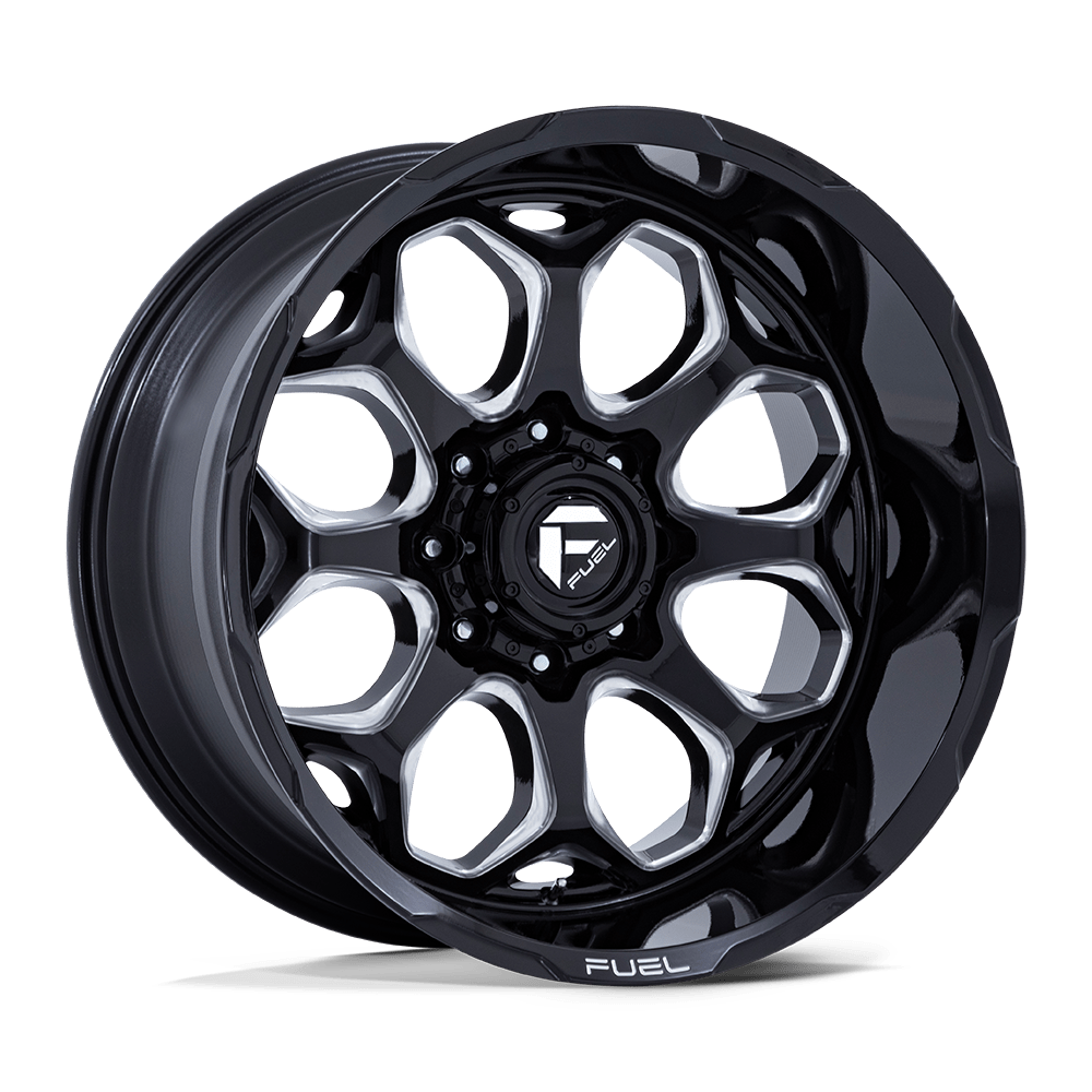 Fuel Wheels | SCEPTER Front View Black