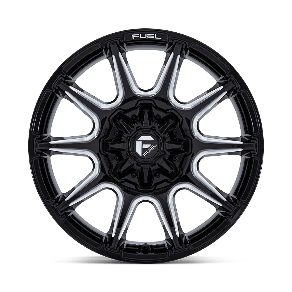 Fuel Wheels | SUPER C Front View Black