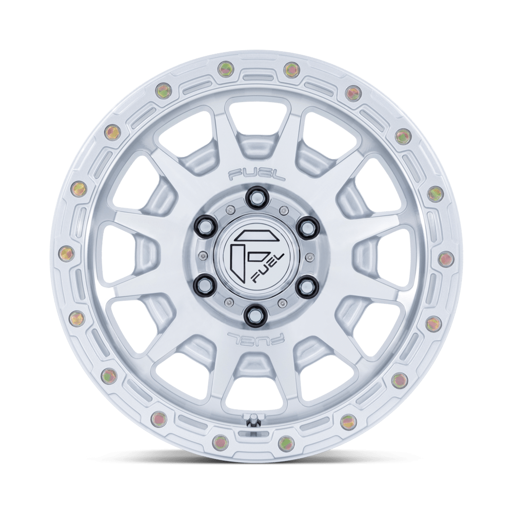 Fuel Wheels | FORTRESS Front View Silver