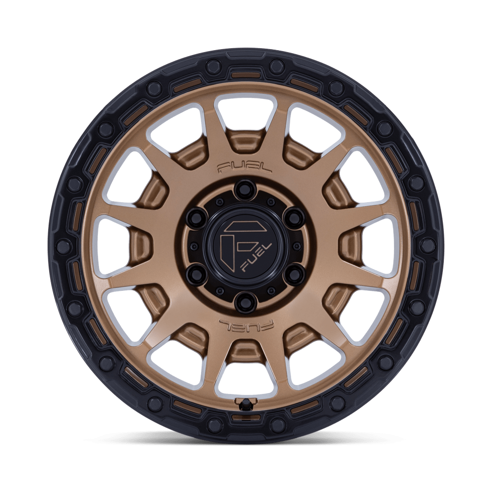 Fuel Wheels | FORTRESS Front View Bronze